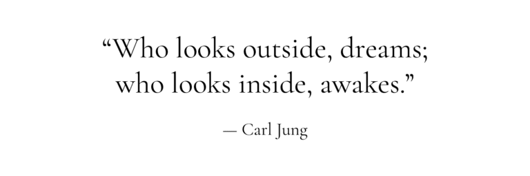 Quote by Carl Jung on looking inward